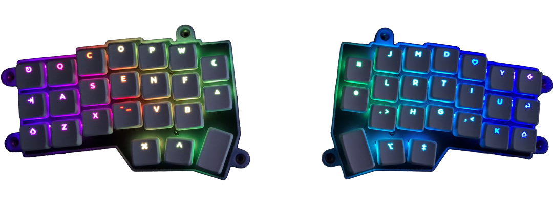 custom Corne keyboard